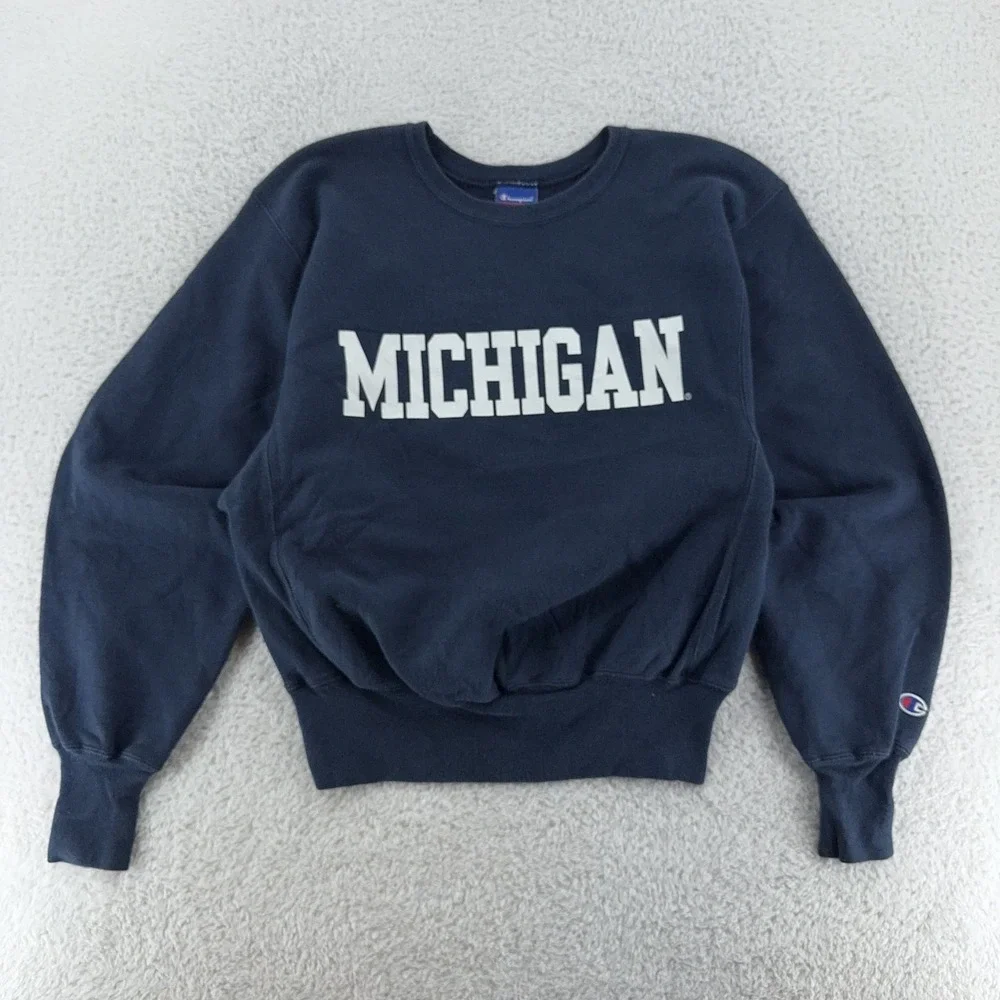 Vtg Champion Reverse Weave Michigan Wolverines‎ Sweatshirt Mens XS NCAA Crewneck